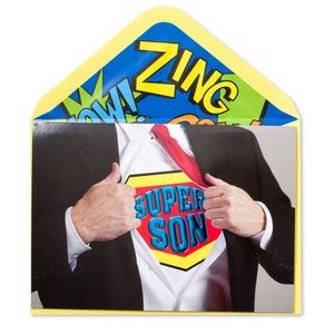 ⚡️5/$30⚡️Papyrus super son, Father’s Day card